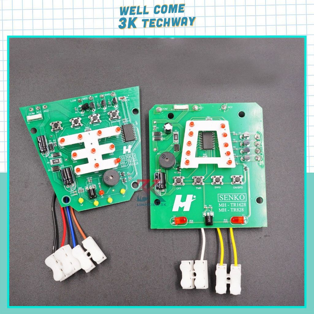 Bo mạch quạt treo tường SENKO TR1683, TR1428, TR1628, TR828, tương thích 100% với bo quạt SENKO ( Th