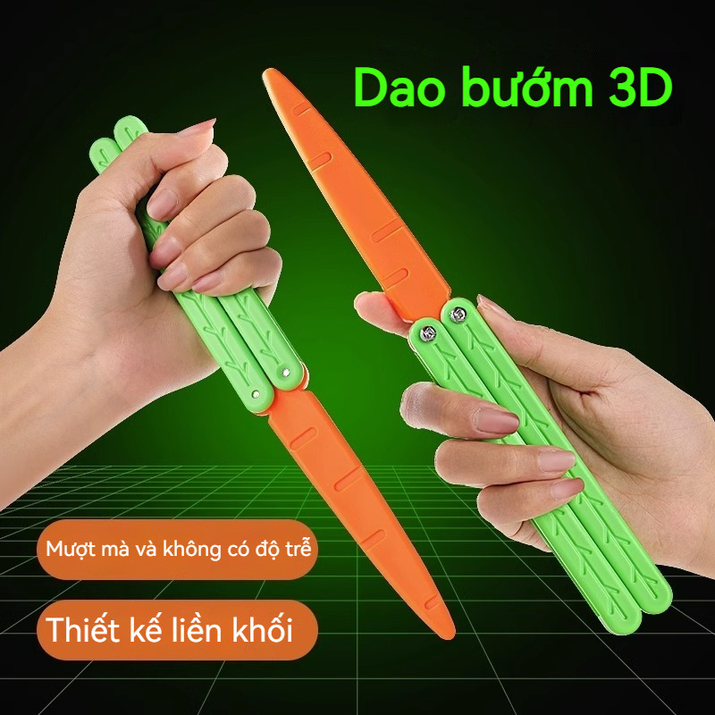 Đồ chơi dao cắt củ cải / Dao cắt củ cải hình bướm / Dao gấp phát sáng / Mô hình nhựa phát sáng trong