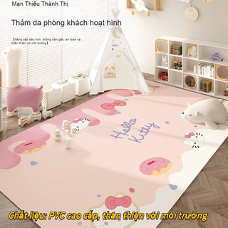 Thảm phòng khách mùa hè PVC chống thấm nước, có thể lau chùi, thảm không cần giặt, thảm bò cho trẻ em, thảm cạnh giường 