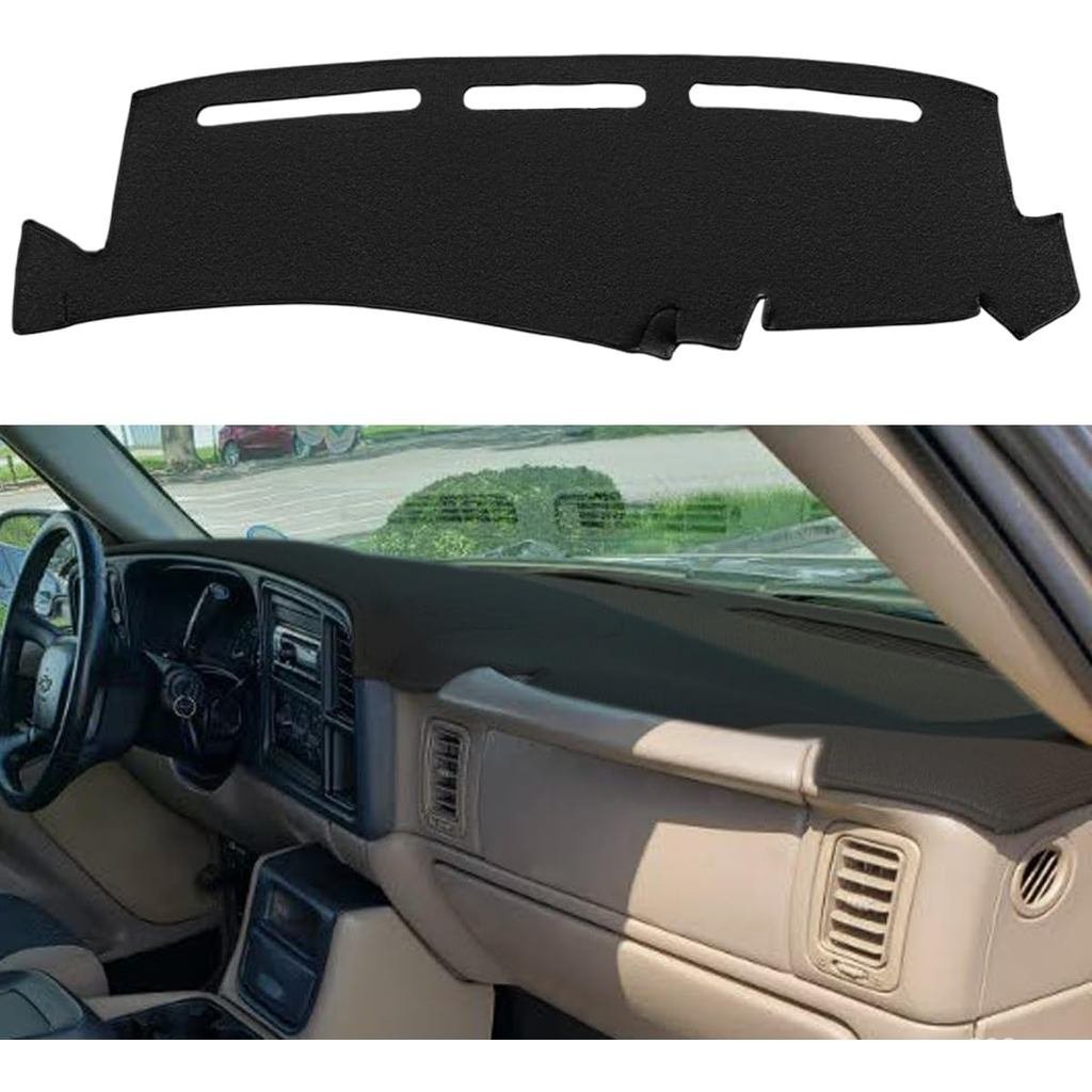 Dash Cover Mat Phù hợp cho 1999-2006 GMC Sierra / Chevy Chevrolet Silverado 1500 2500 3500 HD, 2000-