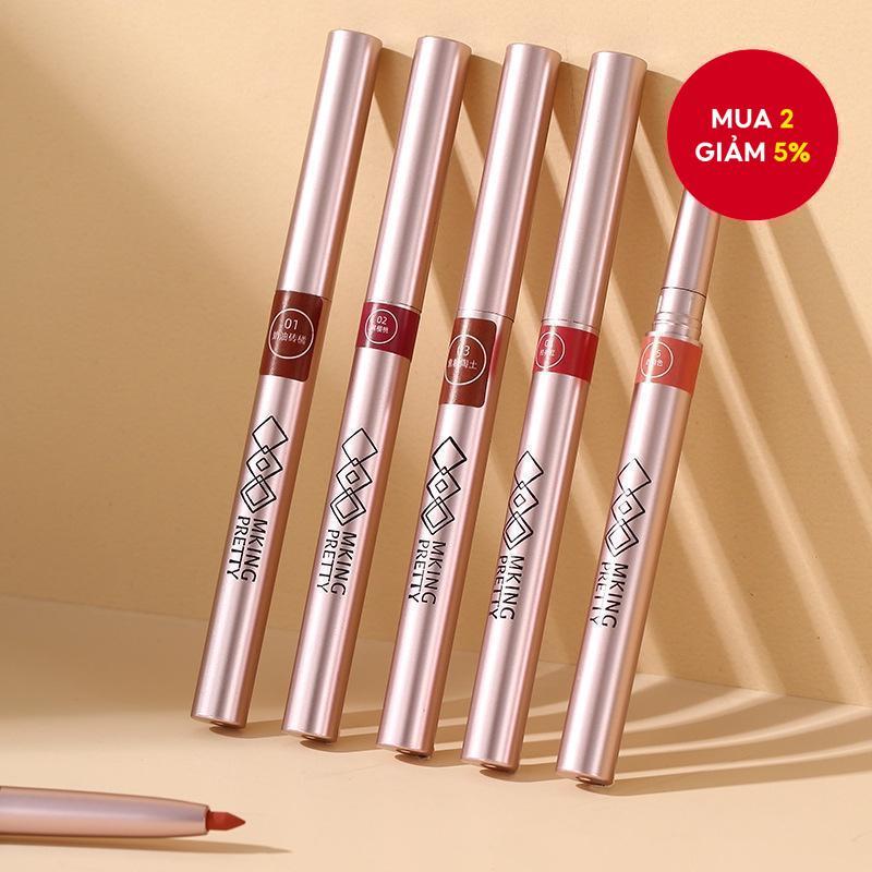 Twist-Up Lip Liner Pencil Chống thấm nước lâu trôi Matte Lip Pencil dành cho nữ Phác thảo Lip Pencil