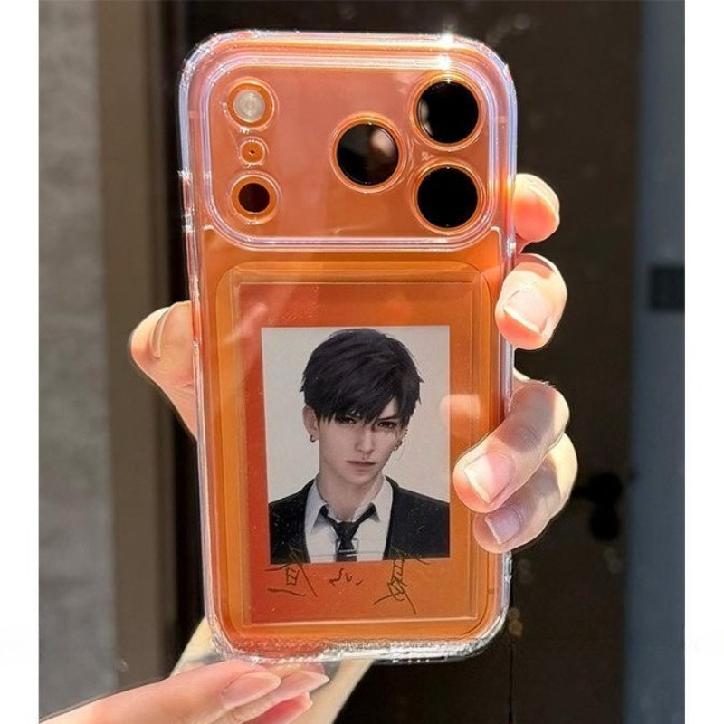 Ốp trong suốt có ngăn ví đựng thẻ, ảnh cho  for lPhone17 16 15 Pro Max 14 13 1211 Pro Max XR XS Max 
