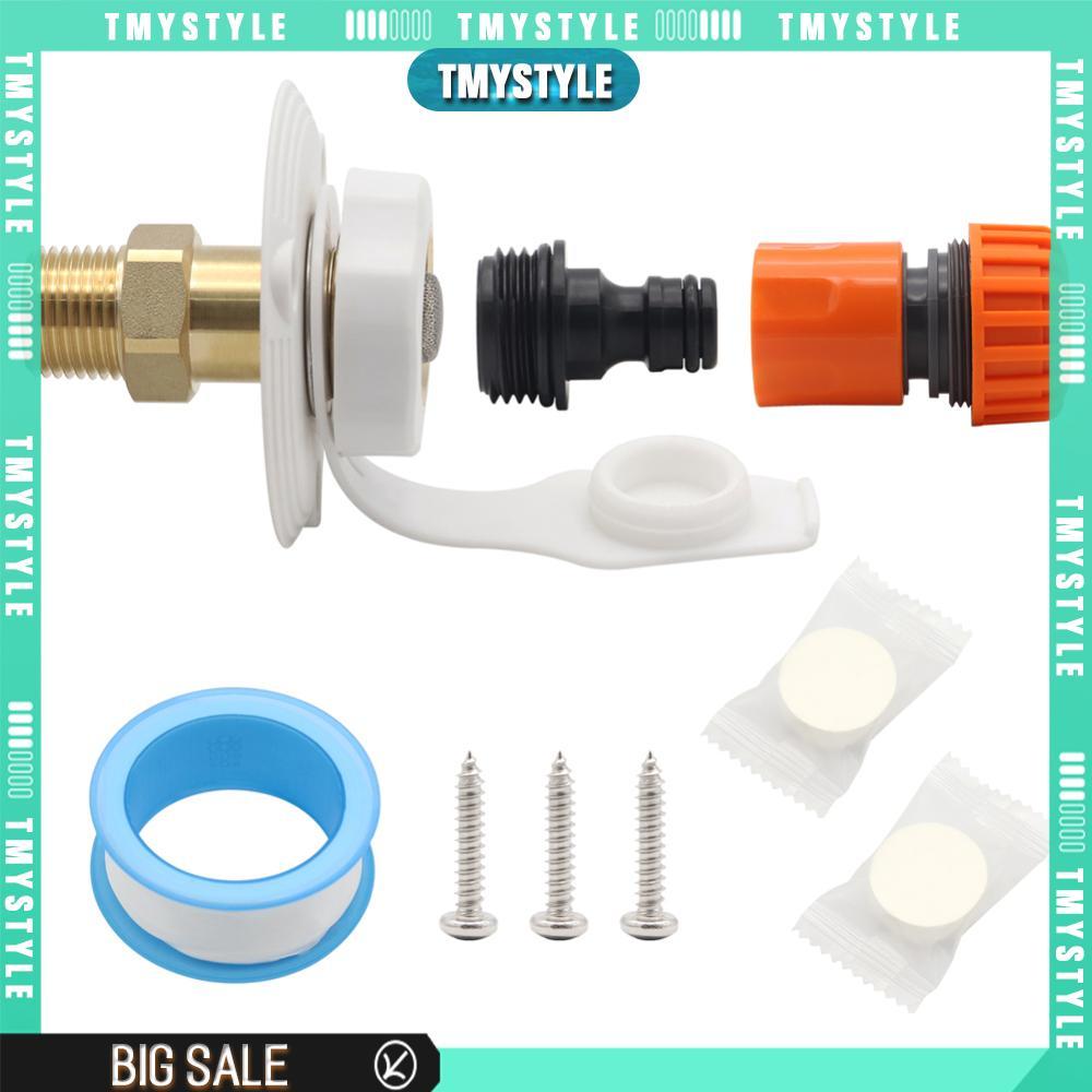 RV City Đổ Nước Vào 3 / 4 NH Nữ Đến 1 / 2 NPT Nam Cho RV Camper Trailer