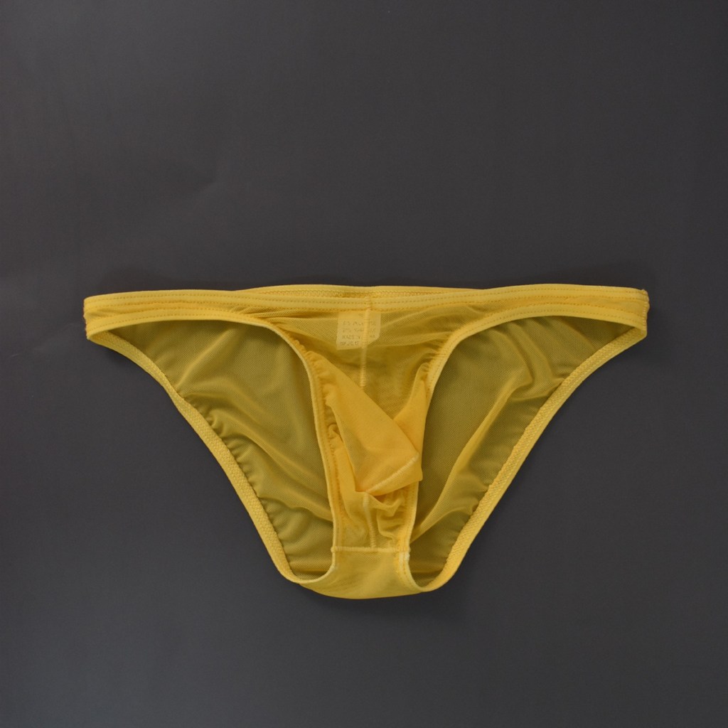 Gay nam quần đùi cổ thấp ice silk mỏng gợi cảm, phù hợp thời trang