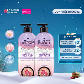   LG Daily Beauty Official  Combo 2 Sữa tắm muối hồng Himalaya Pink Salt Purify & Nourish 500g 