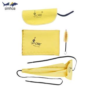 Simhoa 4x Saxophone Làm sạch thấm nước Khăn lau miệng bằng vải sạch