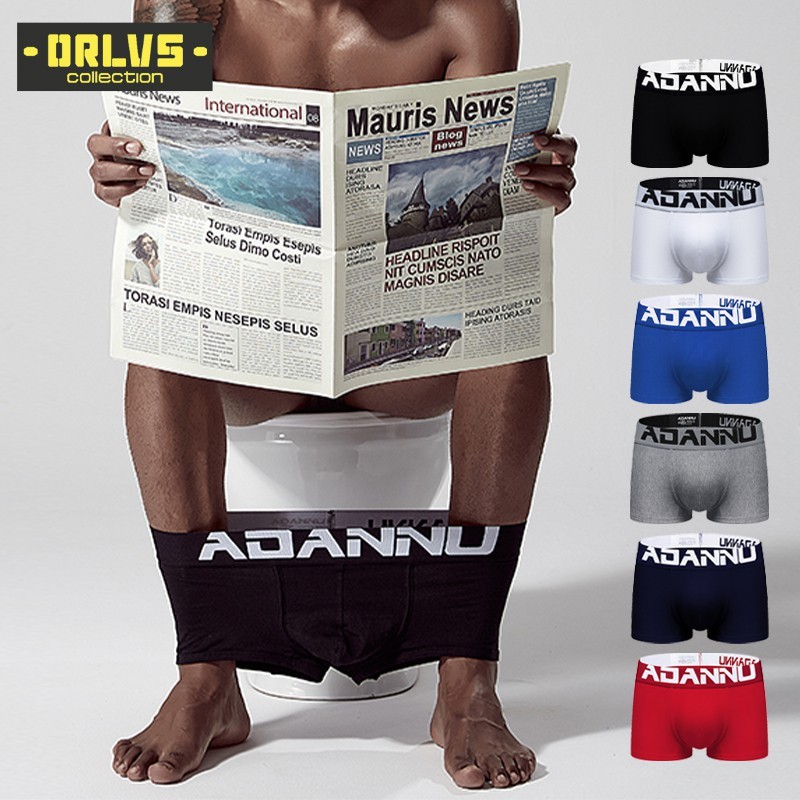 Quần lót nam thể thao Adannu - Màu sắc đa dạng, chất liệu cotton mềm mại, thoáng khí, không nhãn, ch
