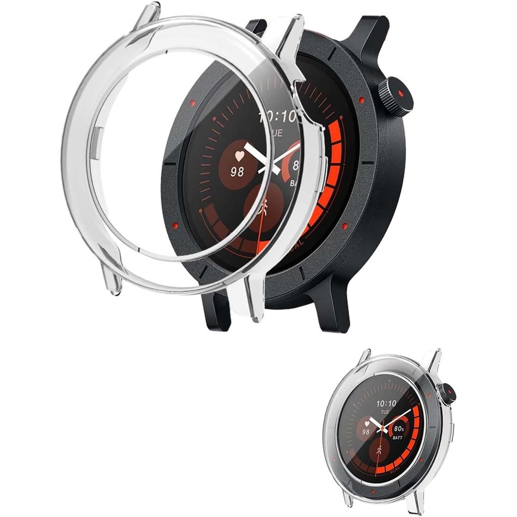 Ốp lưng cho CMF Watch 3 Pro, Vỏ bảo vệ Đồng hồ thông minh, Phim kính cường lực 9H tích hợp, PC cứng,