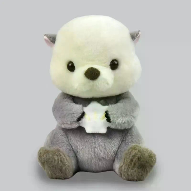 Nhật Bản Đơn Phong Cách Mới Amuse Màu Xám Ôm Vỏ Biển Otter Mặt Dây Chuyền Dễ Thương Sang Trọng Động 