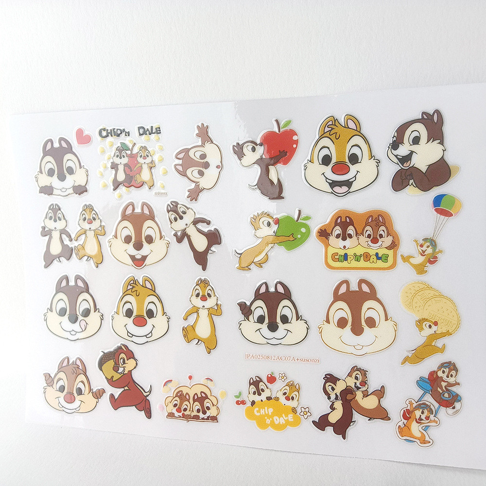 Chip Dale 3D Chống Nước DTF UV Chuyển Dán DIY Decal