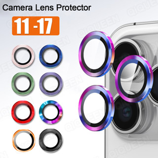 Kính Cường Lực Bảo Vệ Camera Sau Có Vòng Nhẫn Kim Loại Cho iPhone 17 Pro Max/16 Pro Max/15 Pro Max/14 Pro Max/13 Pro Max/12 Pro Max/11 Pro Max/11/12/13/14/15/16/17/13Mini/15Plus/14Plus/16Plus/16e/17Pro/Air