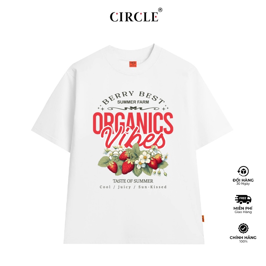 Áo thun CIRCLE - ORGANIC VIBES TEE SHIRT Cotton cao cấp - CIRCLE CLO
