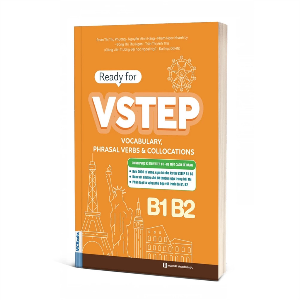 Sách -  Ready for VSTEP – Vocabulary, Phrasal Verbs & Collocations B1 B2 - Tài liệu luyện thi hiệu q