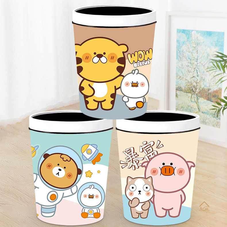 Trung Quốc Nội Thất Gia Đình Nguồn Nhà Máy Beerus Chủ Đề Thùng Rác Có Thể Bấm Vòng Không Nắp Nhà Bếp