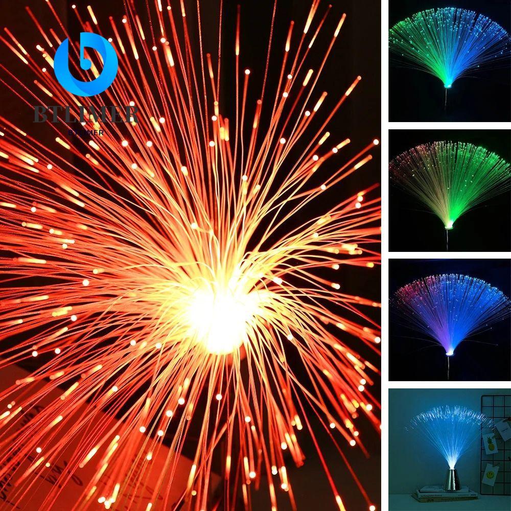 Đèn sợi quang BTLIMER, Đèn LED đổi màu nhiều màu, Đèn ngủ sợi quang trang trí nội thất