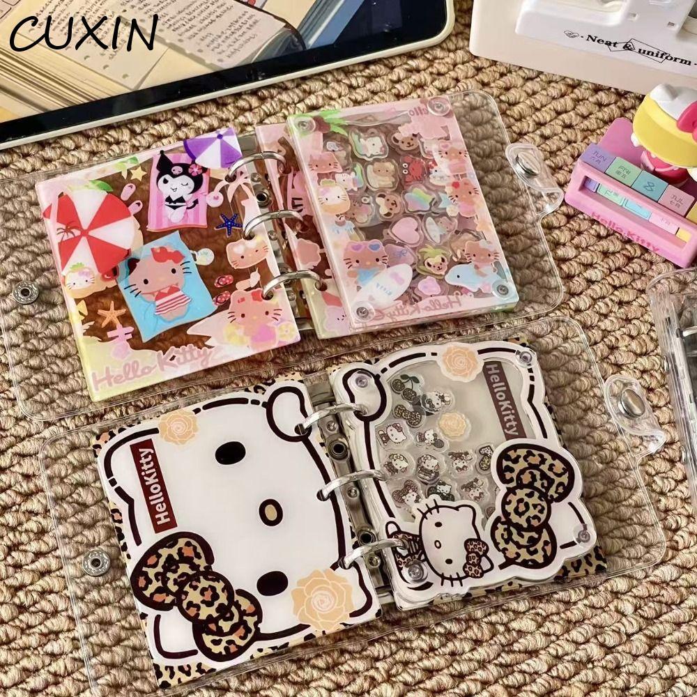 CUXIN Kitty Cat Photocard Holder, Acrylic Loose Leaf Cartoon Kitty Cat Series Photocard Frame, Idol 