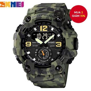 Đồng hồ kỹ thuật số quân sự SKMEI 1637 Thiết kế tage Vin chống nước 50m Dây đeo PU dành cho thể thao & thường ngày 
