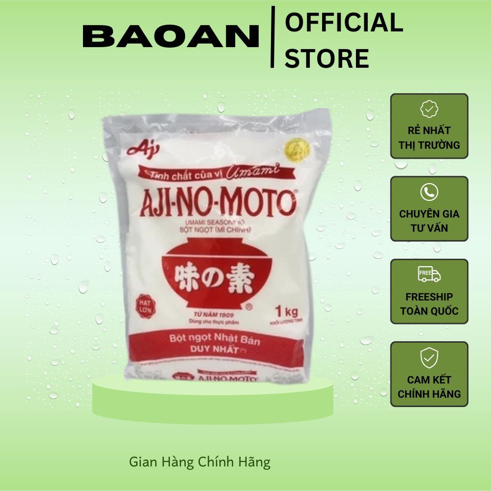 [Date 2027] Bột ngọt Ajinomoto Nhật Bản, mì chính Ajinomoto 1kg