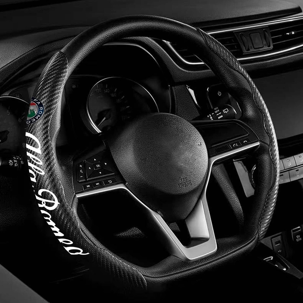 Vỏ bọc vô lăng bằng sợi Carbon Bảo vệ vô lăng phân đoạn Tương thích với Alfa Romeo (dành cho Alfa Ro