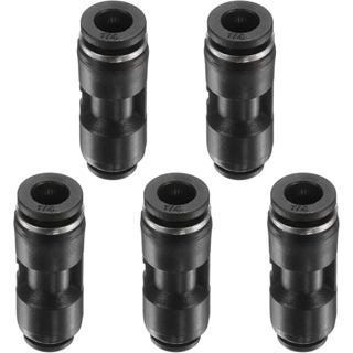 HARFINGTON 2 phụ kiện đẩy để kết nối 1 / 4 "OD x 5 / 32" OD Đầu nối khí nén thẳng Hợp kim kẽm Kết nối nhanh Liên minh Phụ kiện hai chiều cho xe kéo bán tải Hệ thống phanh không khí, B