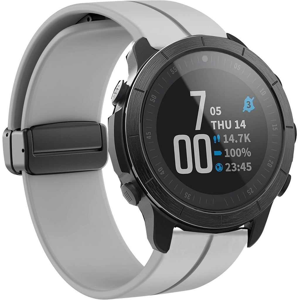 Lamshaw Tương thích wit Wahoo ELEMNT Rival Band, Dây đeo thay thế dây đeo cổ tay thể thao bằng silic