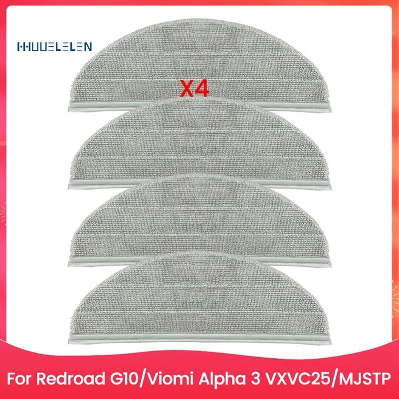 4 Miếng Lót Vải Lau Nhà forforRedroad G10 forViomi Alpha 3 VXVC25 / MJSTP Phụ Kiện Thay Thế