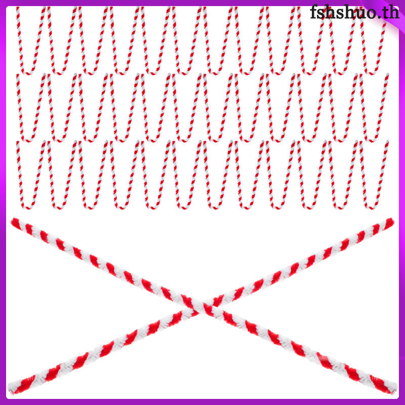 Bộ 50 Trắng Thủ Công Chenille Thân Vòng Hoa Ống Bụi Thủ Công Đồ Chơi Cho Bé 30.00X0.50X0.50CM fshshu