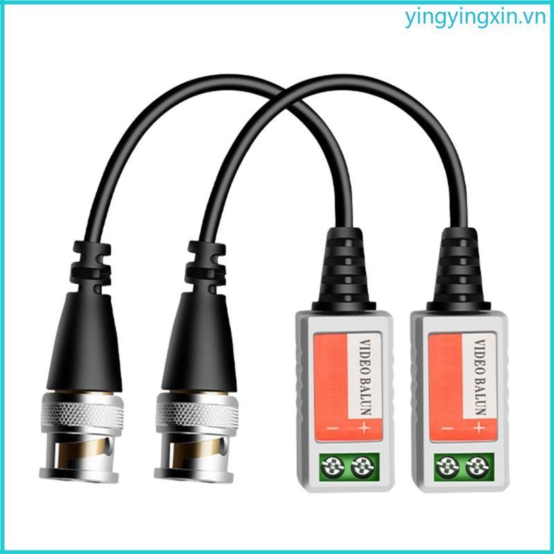 YIN 2 Chiếc Video Balun Kết Nối BNC Video Thụ Động Balun Cáp Thu Phát AHD202