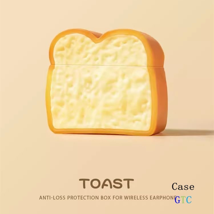 GTC Cho GOOJODOQ J201 J206 J228 J229 Vỏ Tai Nghe Họa Tiết Bánh Mì Nướng Thực Tế Dễ Thương