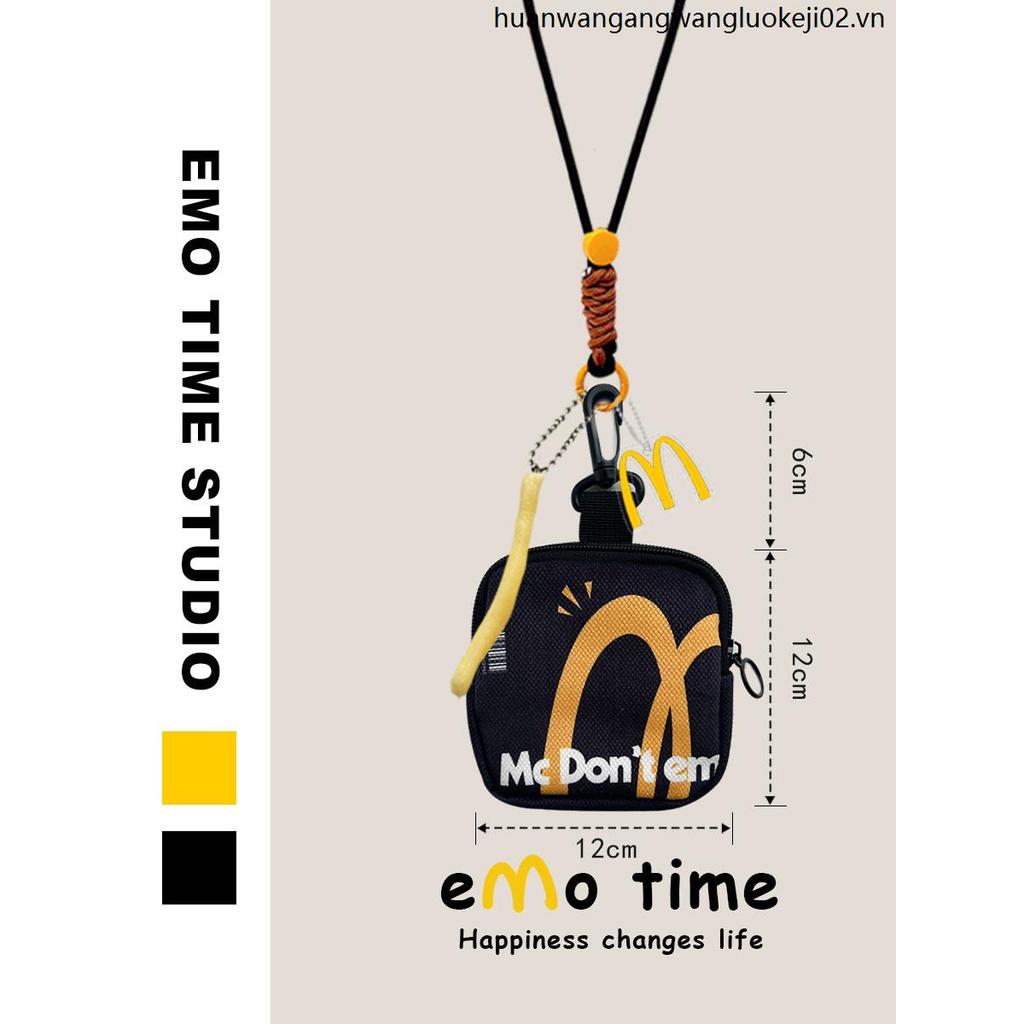 Emo Original M Kee Rye Mang Theo Túi Đựng Tiền Xu Di Động Sinh Viên Phù Hợp Với Đường Phố Đeo Tai Ng