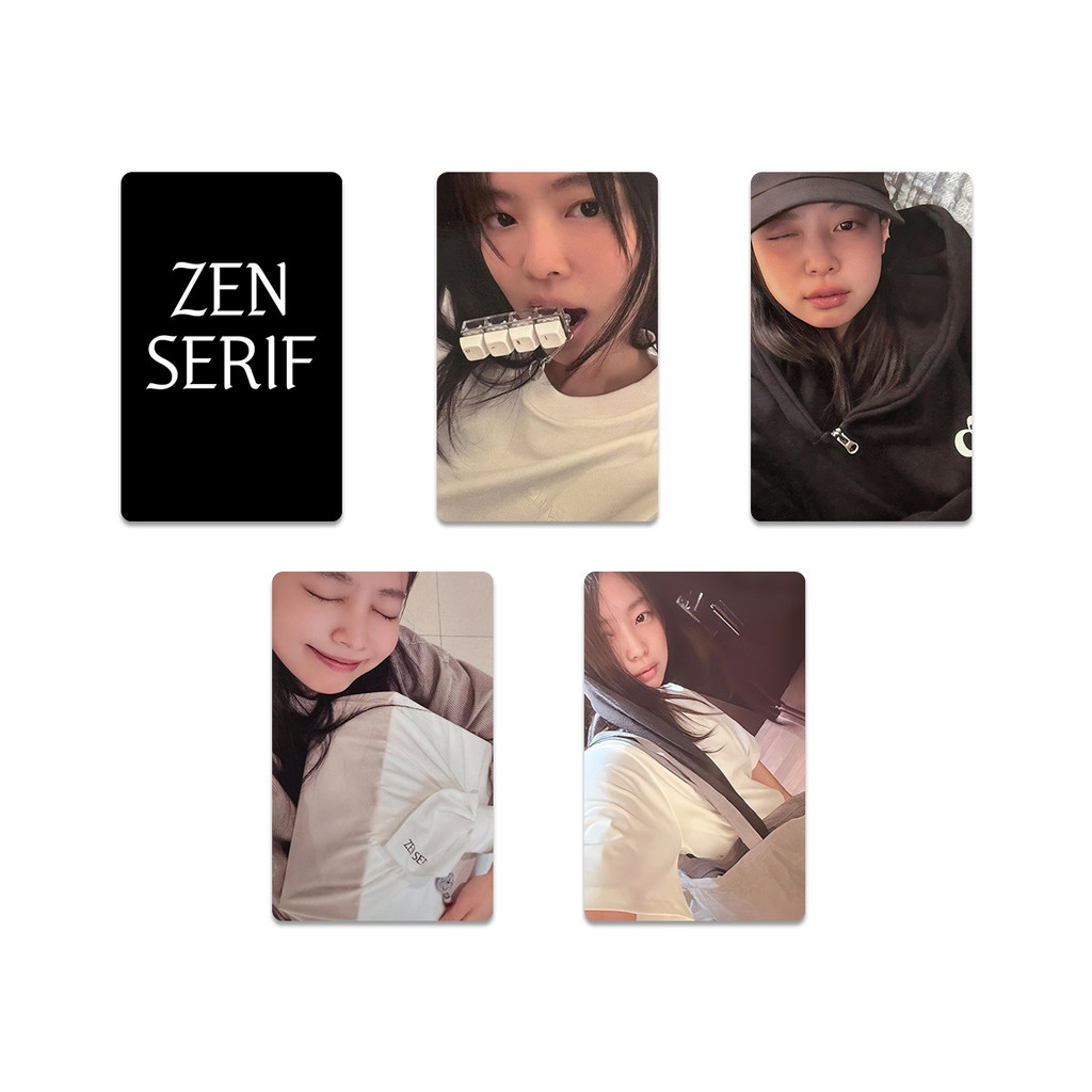 4-10 Chiếc BP JENNIE ZEN SERIF Lomo Cards JUMP DEADLINE Packfilm ROSE LISA JISOO Bưu Thiếp Trong Suố