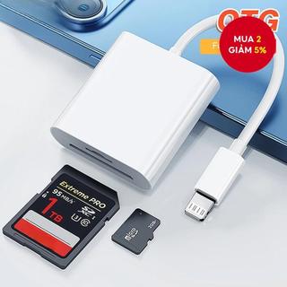  Bộ Chuyển Đổi Loại C 2 Trong 1 IOS TF Đầu Đọc Thẻ SD Cho Apple iPhone 16 15 14 13 Camera Chuyển Ảnh 