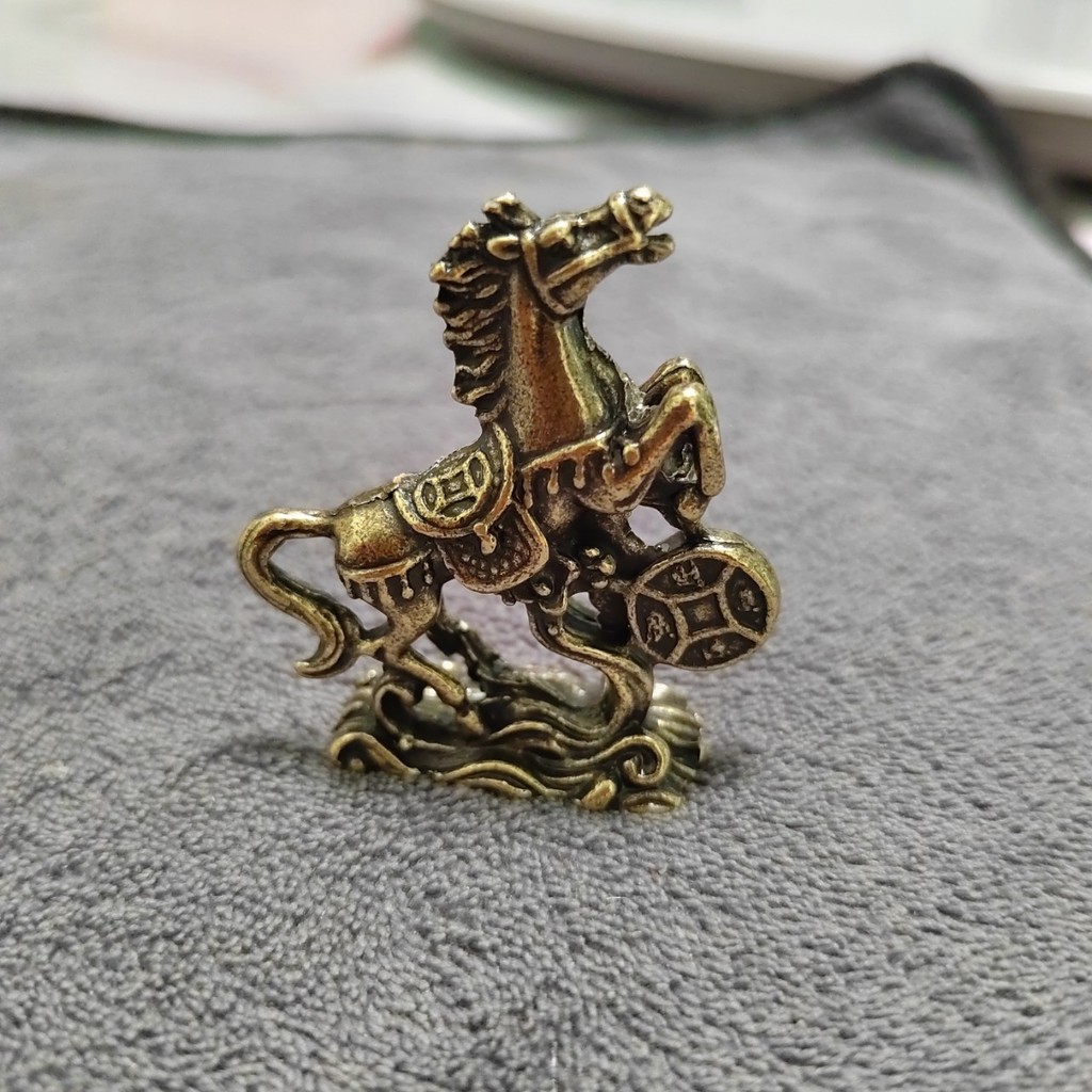 Đồng Cung Hoàng Đạo Ngựa Đẩy Tiền Để Kiếm Ngay Trang Trí Quà Tặng Handmade Con lắc Đồng Cung Hoàng Đ