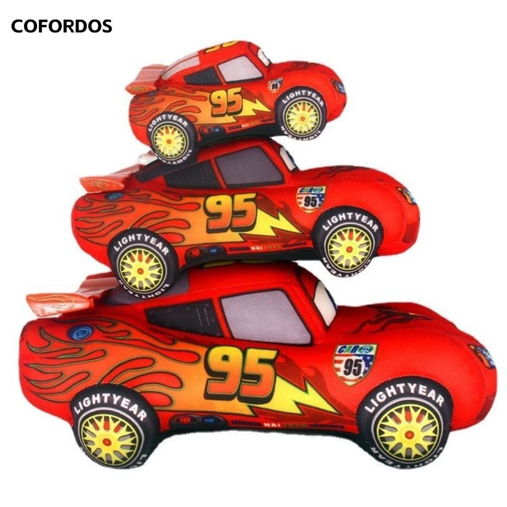 COFORDOS Lightning McQueen Đồ chơi sang trọng, Đệm gối mềm Pixar Cars 3 Đồ chơi, Đồ chơi sang trọng 