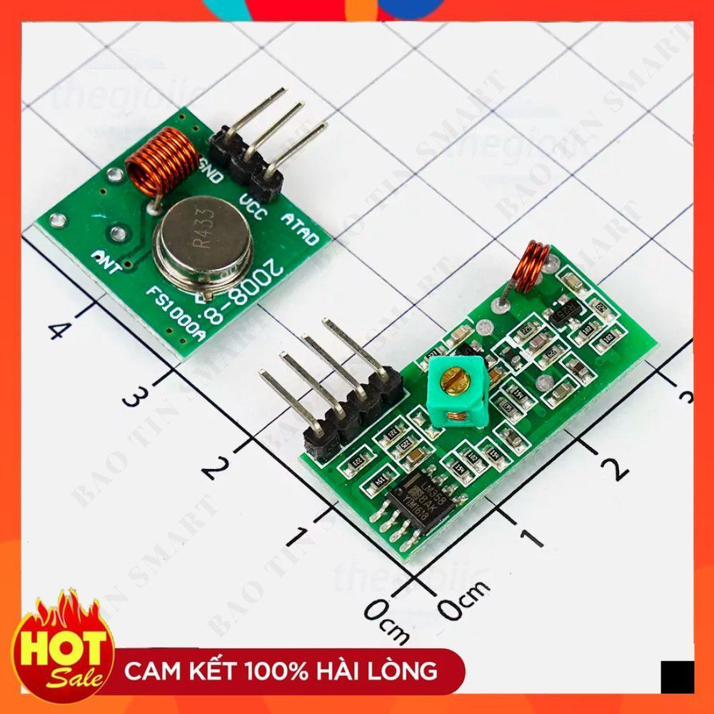 MX-433Mhz Bộ Thu Phát RF 433Mhz 200m ChipViet Store