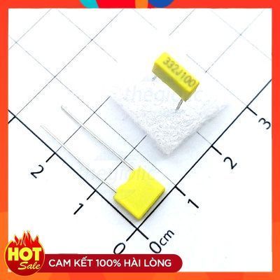 [20 Cái]- Tụ Kẹo Vàng 3.3nF 332J 100VDC CL71 ChipViet Store