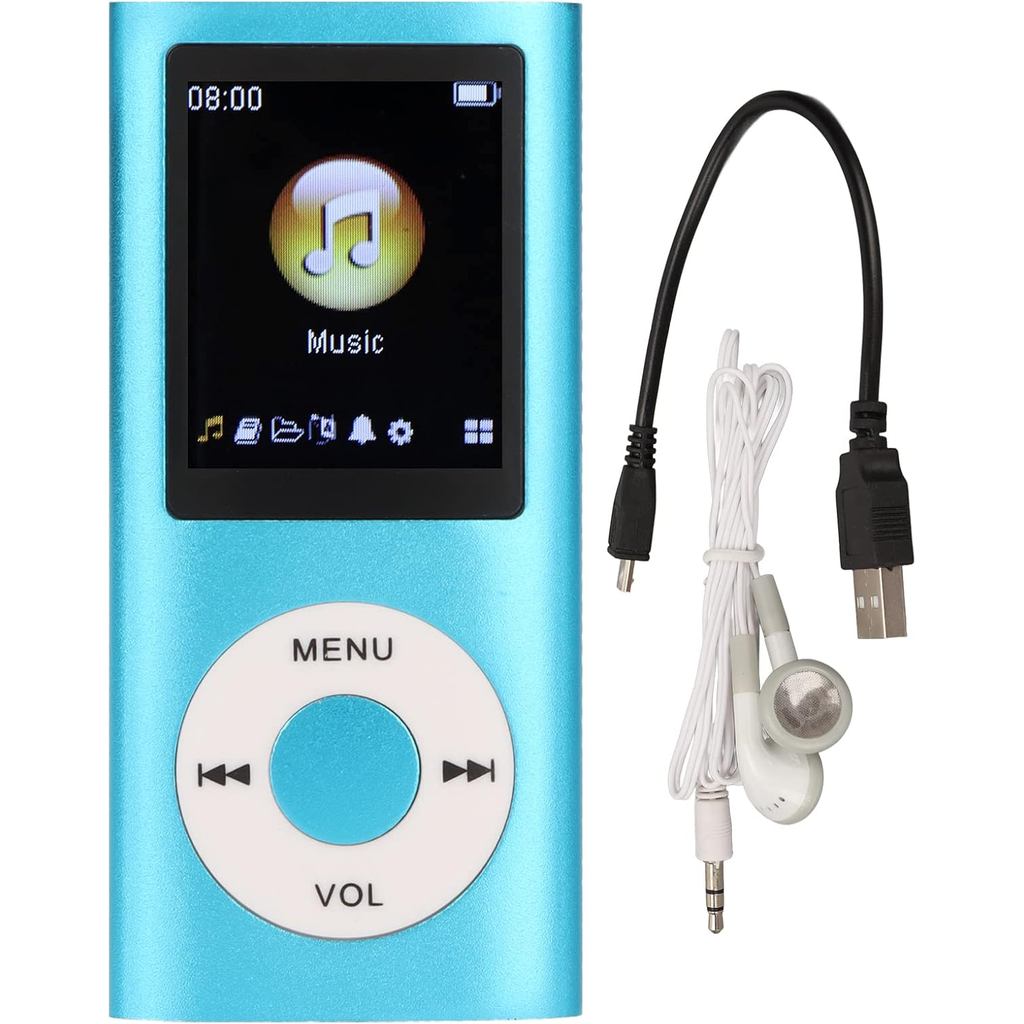 Máy nghe nhạc Zunate MP4, Máy nghe nhạc MP3 với màn hình LCD 1,8 Inch, Máy nghe nhạc MP3 MP4 không m