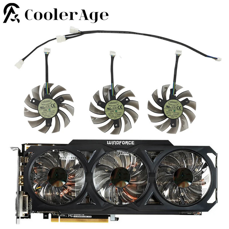 Quạt Card Video Cho Gigabyte GeForce GTX 570 660 670 680 760 770 780 560Ti 580Ti 780Ti R9 290 GTX 10