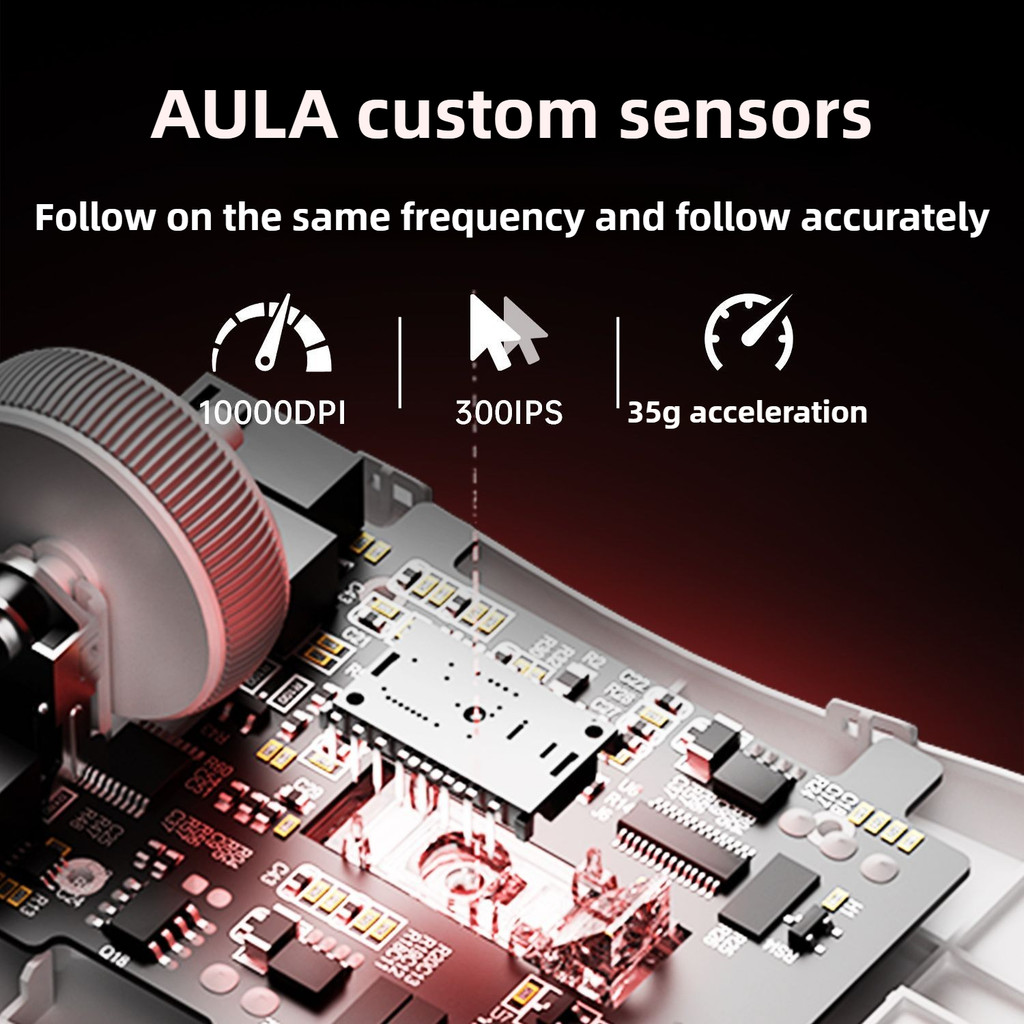 AULA SC360SE Không Dây Bluetooth Có Dây Ba Chế Độ Chuột 10000DPI Trò Chơi Tay Nhỏ Và Vừa Nhẹ Máy Tính Notebook Chuột | BigBuy360 - bigbuy360.vn