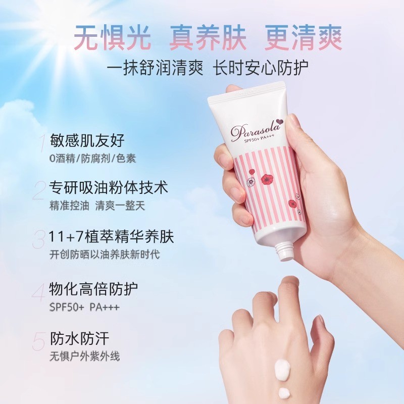 Xịt Chống Nắng Naris Chống Tia Cực tím Làm Mới Không Greasy Nữ Mùa Xuân Mặt Kem Chống Nắng Toàn Thân