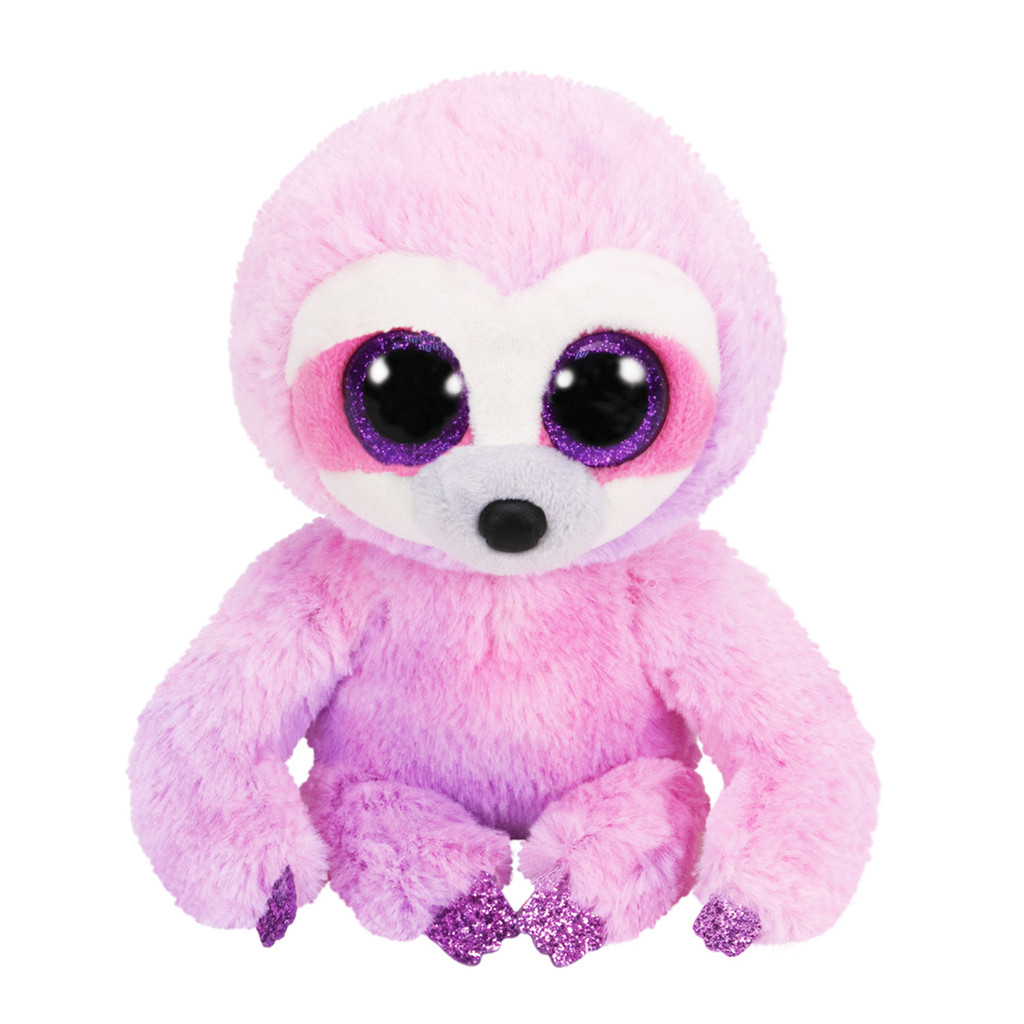 Big Eye Peas Plush Pink Sloth Búp bê mắt lớn Búp bê Ragdoll Xám Sloth