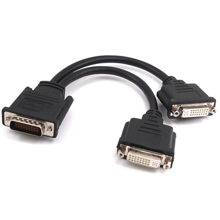 DMS59 Pin Sang Dual Dvi Cable Dvi One Point Two 24 + 5 Adapter Đồng Thời Màn Hình Kép Cáp Card Đồ Họ