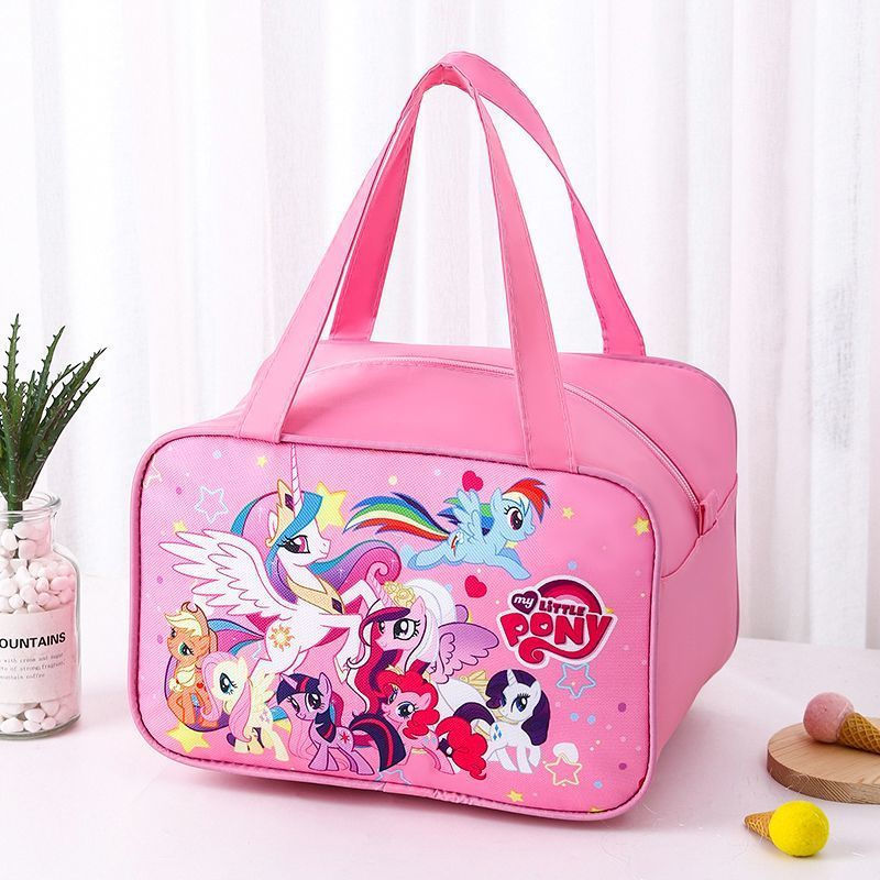 New Product#Lunch Box Bag Insulated Bag Cartoon Student Lunch Tote Bag Waterproof Oilproof Large Cap