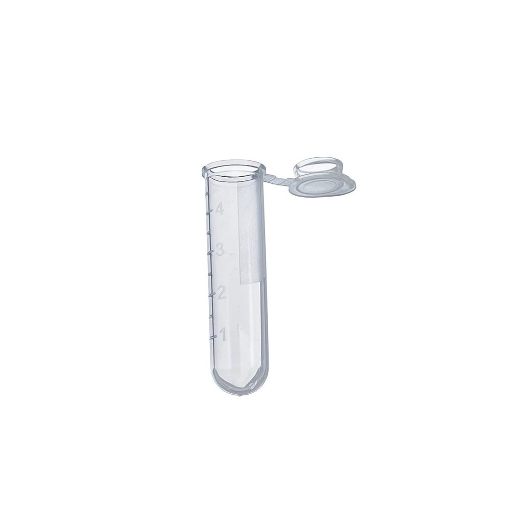 5ml 300 CÁI Ống nhựa EP Ống tròn Máy ly tâm đáy tròn, Ống ly tâm tốt nghiệp có nắp chụp Polypropylen