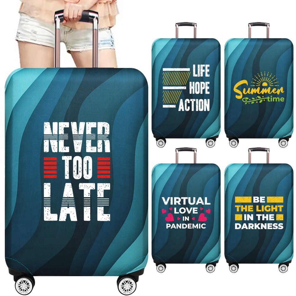 Luggage Protective Cover Dust Cover Anti-Scratch  Suitcase Trunk Holders Case Travel  Phrase Printin