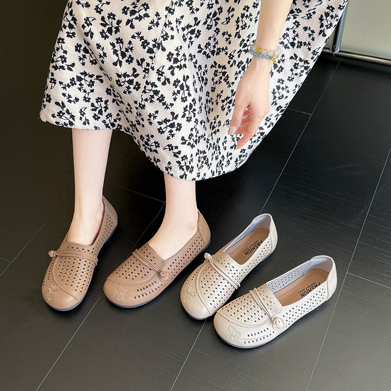 Yongge Women's Shoes 8016 Slip-On Flat Shoes Lazy Shoes Casual Elderly Shoes Mom Shoes