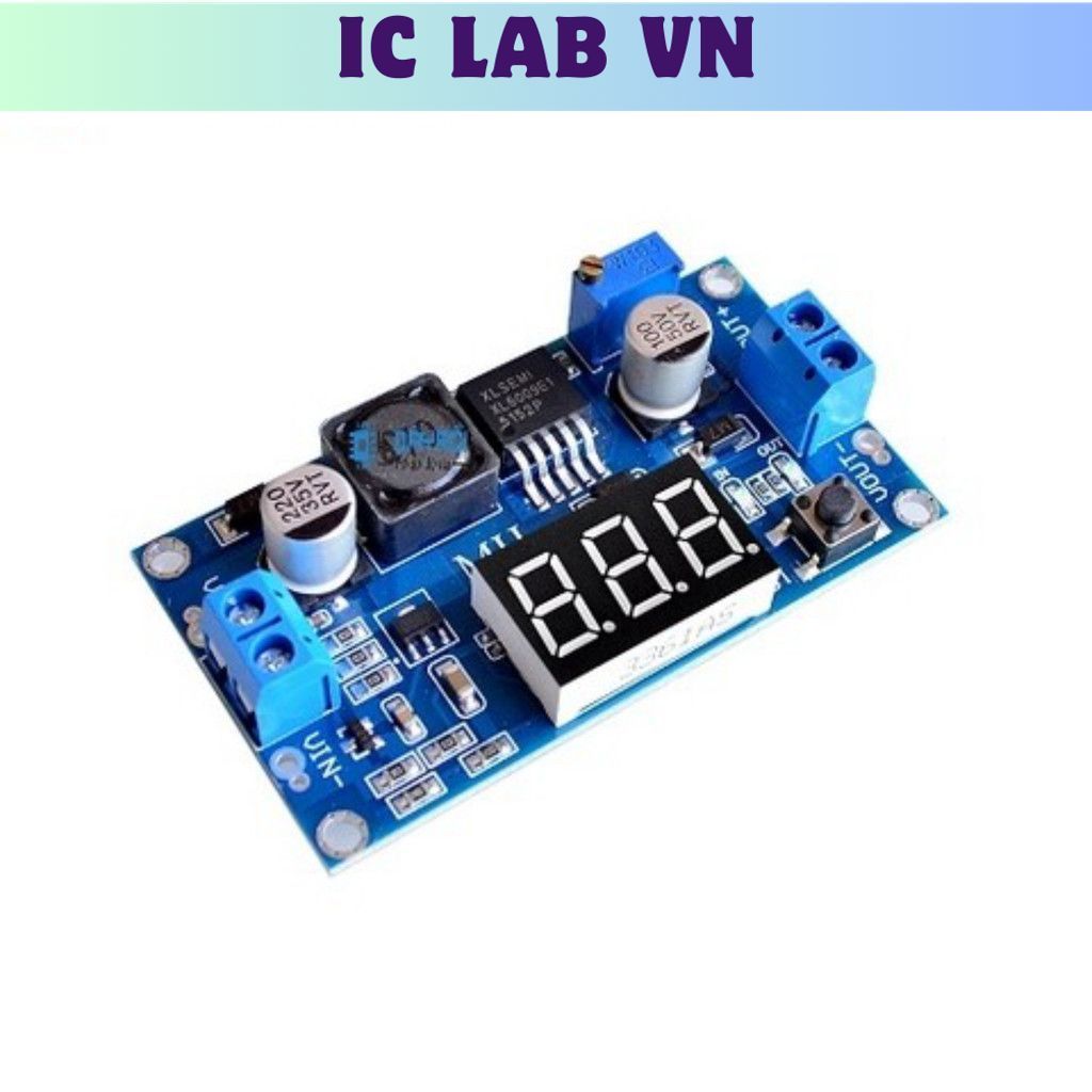 Mạch Tăng Áp Boost DC-DC XL6009 Có Hiển Thị Ic Lab VN