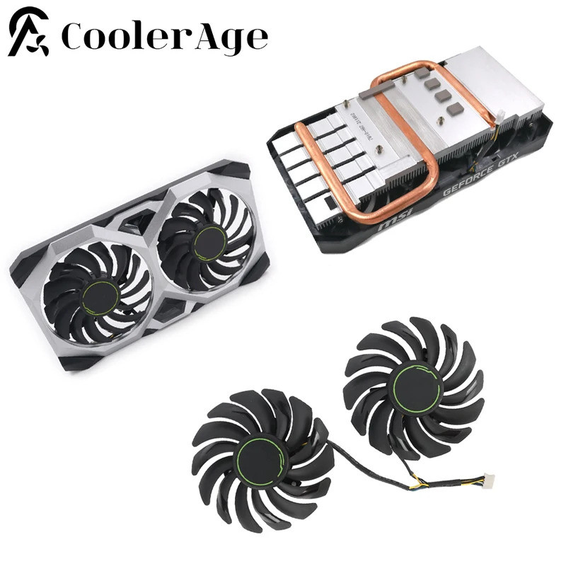 Dành Cho MSI GeForce GTX 1660Ti RTX 2060 SUPER VENTUS XS Quạt Card Video 87MM PLD09210S12HH RTX2060 