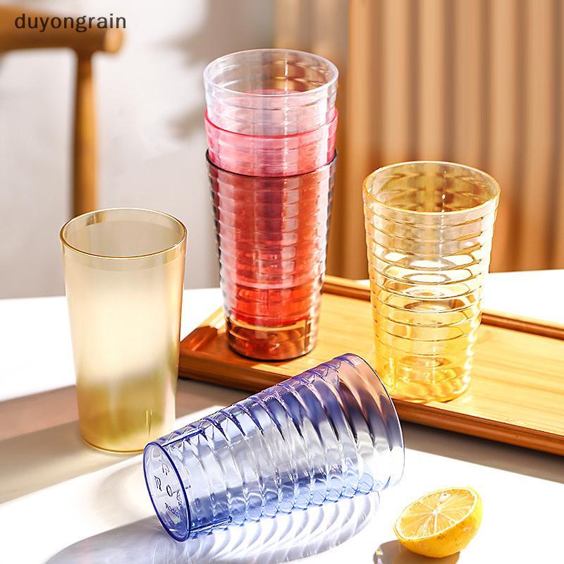 (duyongrain) Cốc nước trong suốt có giá trị cao, Cốc bia PS bằng nhựa thanh, Cốc rượu nước ngoài tro