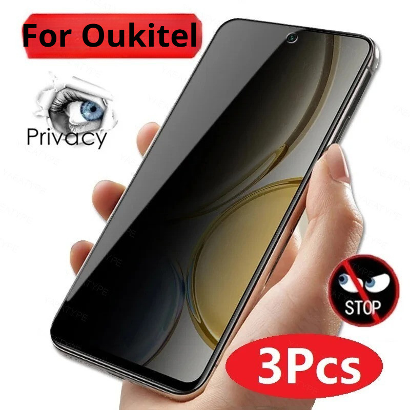 3 Miếng Dán Bảo Vệ Màn Hình Mờ Cho Oukitel C65 C60 C6 C59 C5 C3 C2 C1 Pro Chống Gián Điệp Riêng Tư C